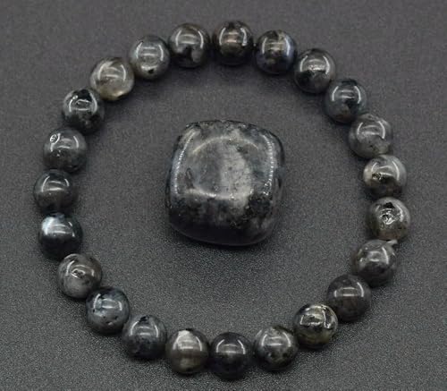 MIONGKI Ornamente aus echten Steinperlen, körperreinigendes echtes Amethyst-Naturarmband für Frauen von MIONGKI