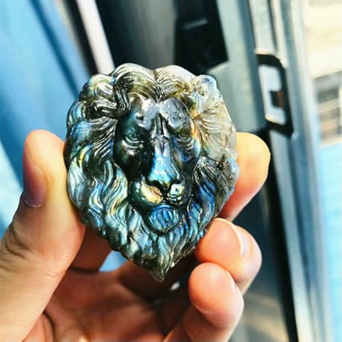 MIONGKI Wohnkultur Löwe Carving Dekor Edelstein Tier poliert Wahrsagerei Heilung Geschenk Reiki Feng Shui von MIONGKI