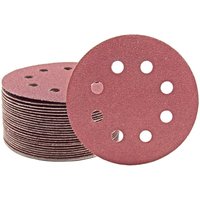 Fox Klett-Schleifscheiben, 115 mm, 8-Loch, f. Exzenterschleifer, Normalkorund (50 Stk.) K240 - Miotools von MIOTOOLS