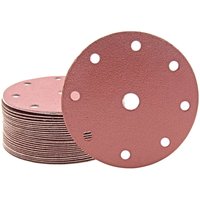 Miotools - Fox Klett-Schleifscheiben, 150 mm, 9-Loch, f. Exzenterschleifer, Normalkorund (50 Stk.) K180 von MIOTOOLS