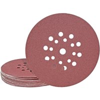 Fox Klett-Schleifscheiben, 225 mm, 19-Loch, f. Trockenbauschleifer, Normalkorund (10 Stk.) K36 - Miotools von MIOTOOLS