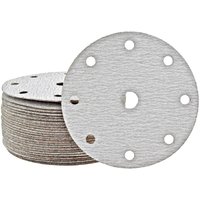 Shark Klett-Schleifscheiben, 150 mm, 9-Loch, f. Exzenterschleifer, Normalkorund (50 Stk.) K60 - Miotools von MIOTOOLS