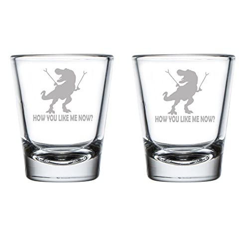 Schnapsgläser, 50 ml, T-Rex, Dinosaurier, How You Like Me Now, lustig, 2 Stück Schnapsgläser, 50 ml, T-Rex, Dinosaurier, How You Like Me Now, lustig, 2 Stück von MIP