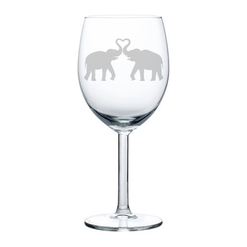 Weinglas Goblet Elefanten machen Herz 10 oz glas von MIP