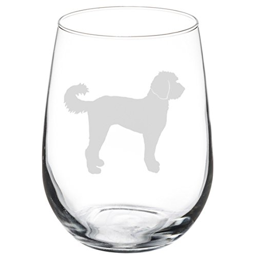 Weinkelch Labradoodle 17 oz Stemless glas von MIP