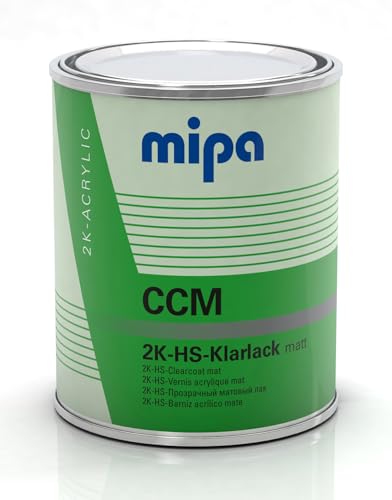 MIPA 2K-HS-Klarlack matt CCM - 1 Liter, Autolack, lackieren von MIPA