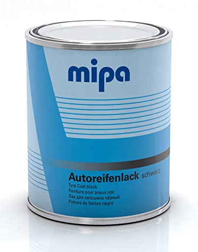 MIPA Autoreifenlack Reifenfarbe schwarz, 1 Liter MIPA Autoreifenlack Reifenfarbe schwarz, 1 Liter von MIPA