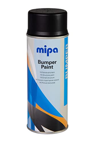 MIPA Bumper-Paint-Spray schwarz Stoßstangenlack Struktur,Autolack 400ml von MIPA