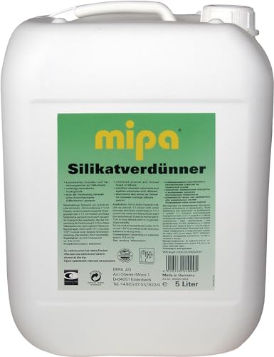 MIPA Silikatverdünner Verdünnung Silikatfarbe Zusatz weiß-transparent, 5 Liter MIPA Silikatverdünner Verdünnung Silikatfarbe Zusatz weiß-transparent, 5 Liter von MIPA