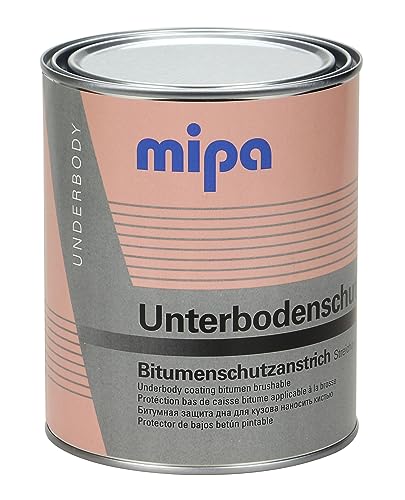 MIPA Unterbodenschutzfarbe, Streichware, Acryl, Karosserie, schwarz, 1 Liter von MIPA