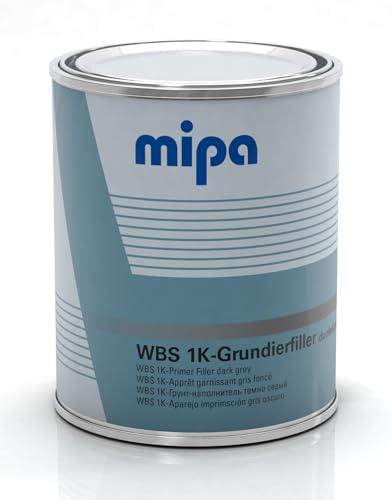 MIPA WBS 1K Grundierfiller dunkelgrau RAL 7011, 1 Liter von MIPA