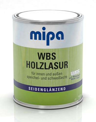 MIPA WBS Holzlasur Seidenglänzend/750 ml,weiß,wasserbasierend,lasur MIPA WBS Holzlasur Seidenglänzend/750 ml,weiß,wasserbasierend,lasur von MIPA