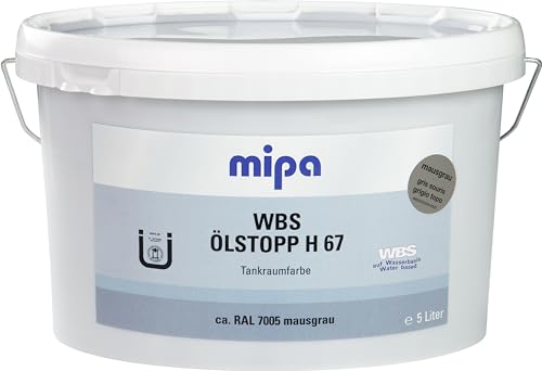 MIPA WBS-Ölstopp H67 Tankraumfarbe Ölsperrbeschichtung RAL 7030 Hellgrau 5L MIPA WBS-Ölstopp H67 Tankraumfarbe Ölsperrbeschichtung RAL 7030 Hellgrau 5L von MIPA