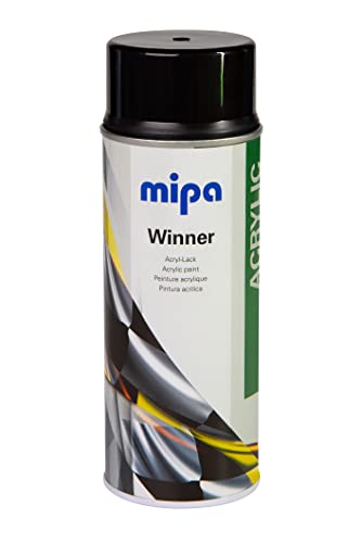 MIPA Winner Acryl-Lack Spraydose schwarz glanz Autolack (400ml) von MIPA