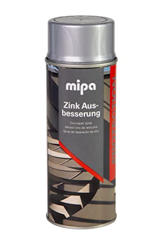 MIPA Zink-Ausbesserungsspray silber 400 ml Autolack,schnelltrocknend,wasserfest von MIPA