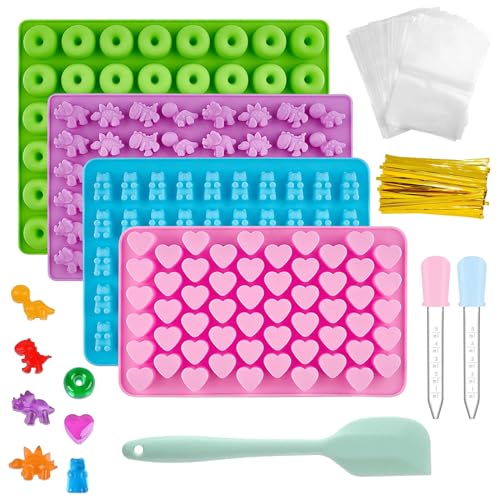 MIPIACE 4 Stück Gummibärchen Form Silikon Mini Silikonformen Süßigkeiten Silikonformen Wiederverwendbare Antihaft Bonbon Formen für Schokolade Süßigkeiten Gelee Backzubehör MIPIACE 4 Stück Gummibärchen Form Silikon Mini Silikonformen Süßigkeiten Silikonformen Wiederverwendbare Antihaft Bonbon Formen für Schokolade Süßigkeiten Gelee Backzubehör von MIPIACE