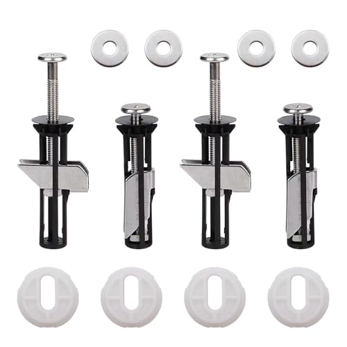 MIPIACE 4 Stück WC Sitz Befestigung Toilettendeckel Schrauben Von Oben, WC Befestigungsset, Expansionsschraube für toilettensitz befestigung, Toilettendeckel Wartung Zubehör MIPIACE 4 Stück WC Sitz Befestigung Toilettendeckel Schrauben Von Oben, WC Befestigungsset, Expansionsschraube für toilettensitz befestigung, Toilettendeckel Wartung Zubehör von MIPIACE