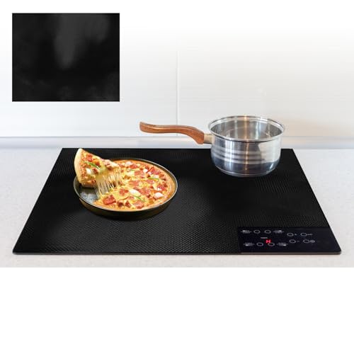 Große Induktion Schutzmatte Herdabdeckung Induktionsfeld Silikon Schutzmatte für Induktionskochfeld Abdeckung Induktionskochfeld Silikon Induktionsschutzmatte Herdschutz Matte (61x53cm) von MIPIACE