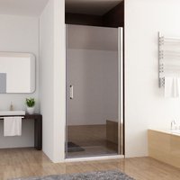 Miqu - 100 x 185 cm Nischentür Duschabtrennung Schwingtür Duschwand Dusche mit 6mm Nano Glas von MIQU