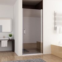 MIQU 80 x 197 cm Nischentür Duschabtrennung Schwingtür Duschwand Dusche Nano Glas Z von MIQU