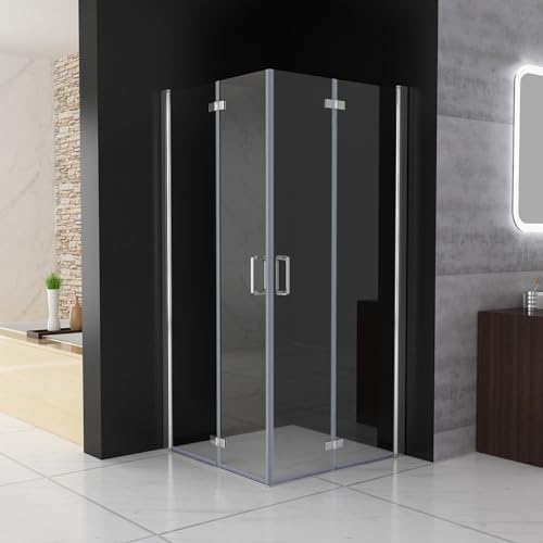 MIQU Duschkabine Eckeinstieg 120x100 cm Falttür Duschwand mit Doppel Faltbar Duschtür, 6mm NANO ESG Glas, Drehfalttür komplett Dusche Duschabtrennung Höhe 185cm, ohne Duschwanne MIQU Duschkabine Eckeinstieg 120x100 cm Falttür Duschwand mit Doppel Faltbar Duschtür, 6mm NANO ESG Glas, Drehfalttür komplett Dusche Duschabtrennung Höhe 185cm, ohne Duschwanne von MIQU