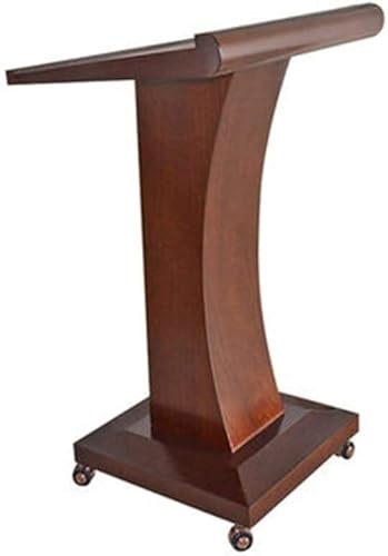 MIQXUAN Rednerpult Podiumständer Podium Podium Holz Ständer Podium Ständer Podium Boden Rednerpult Holz Mobile Rollpult Podium Tisch Hosting Empfang Schreibtisch Präsentation Podium Rednerpult Ständer von MIQXUAN