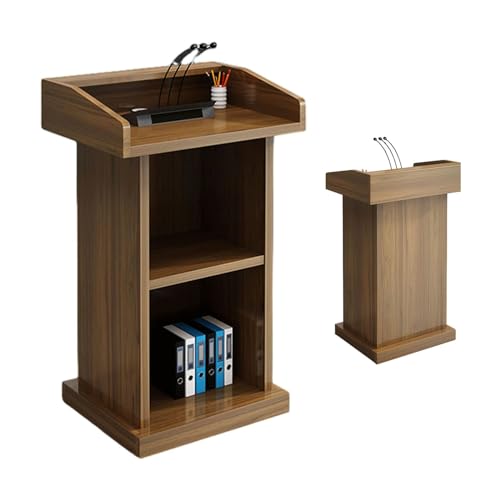 MIQXUAN Rednerpult Podiumständer Podium Solide Podien Rednerpulte Umweltfreundlich Hochdichte Platte Podium Schule Kirche Büro Podium Ständer Breiter Schreibtisch Platz Kanzeln Klassisch Elegant (B) von MIQXUAN