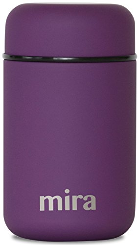 MIRA Mittagsessen, Lebensmittelbehälter, vakuumisolierte Edelstahl-Thermosbehälter, 400 ml (13.5 oz) (Violett) von MIRA