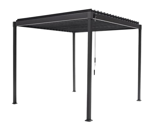 MIRADOR Pergola 80 Solid 3x2,4 m Stahl Anthrazit verstellbares Lamellendach Garten Terasse Pergola Winterfest Stabil Pavillion MIRADOR Pergola 80 Solid 3x2,4 m Stahl Anthrazit verstellbares Lamellendach Garten Terasse Pergola Winterfest Stabil Pavillion von MIRADOR