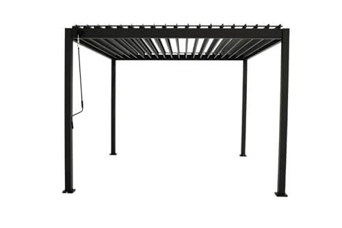 MIRADOR Pergola 88 Basic 3x3,6 Stahl & Aluminium Anthrazit verstellbares Lamellendach Garten Terasse Pergola Winterfest Stabil Pavillion MIRADOR Pergola 88 Basic 3x3,6 Stahl & Aluminium Anthrazit verstellbares Lamellendach Garten Terasse Pergola Winterfest Stabil Pavillion von MIRADOR