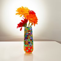 Maximalist Dekor Moderne Große Keramikvase, Polymer Clay Vase von MIRAKRIS