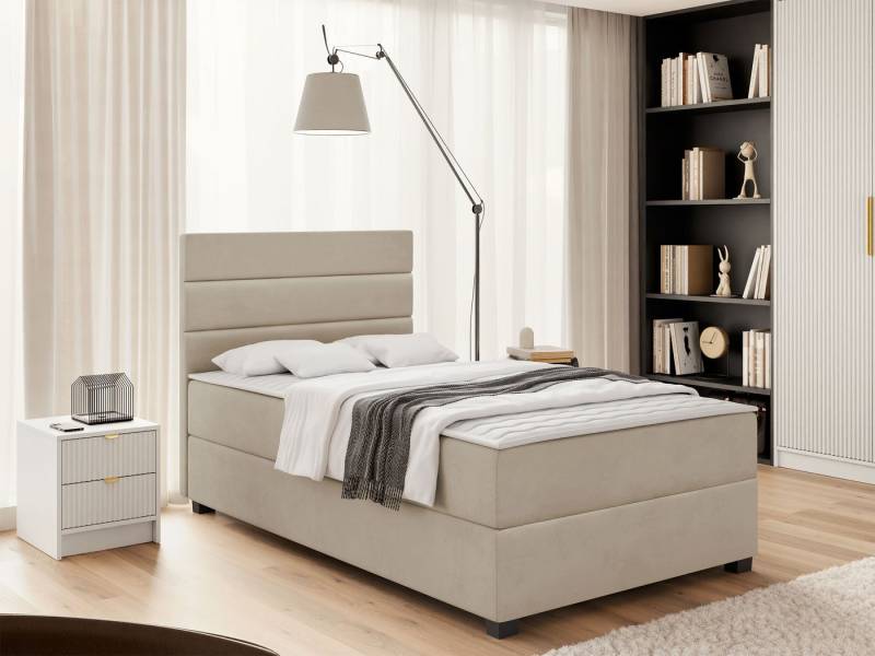 MIRJAN24 Boxspringbett Elen (mit Bettkasten), Universell - Links / Rechts, Bonellfederkern H3 von MIRJAN24