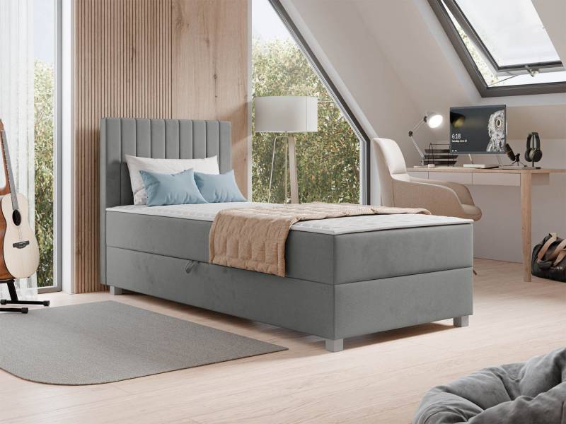 MIRJAN24 Boxspringbett Viki (mit Bettkasten), Universell - Links oder Rechts, 90/120x200 cm von MIRJAN24