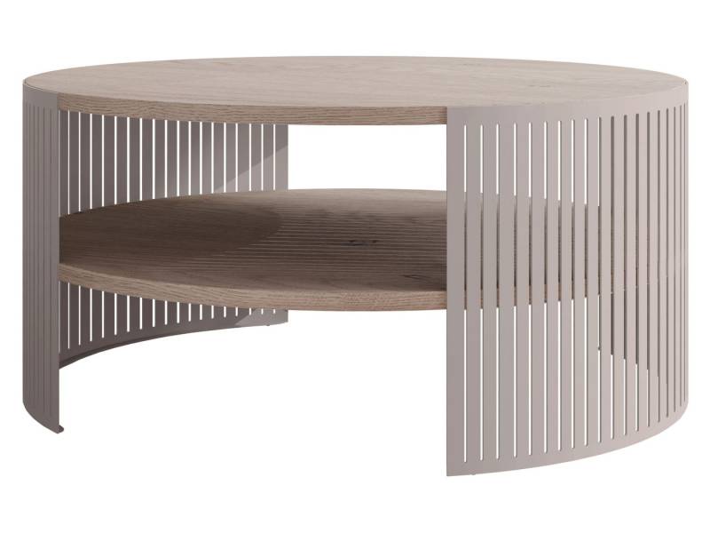 MIRJAN24 Couchtisch Fikoli Cashmere, 75x75x40 cm, Gestell aus Stahl von MIRJAN24