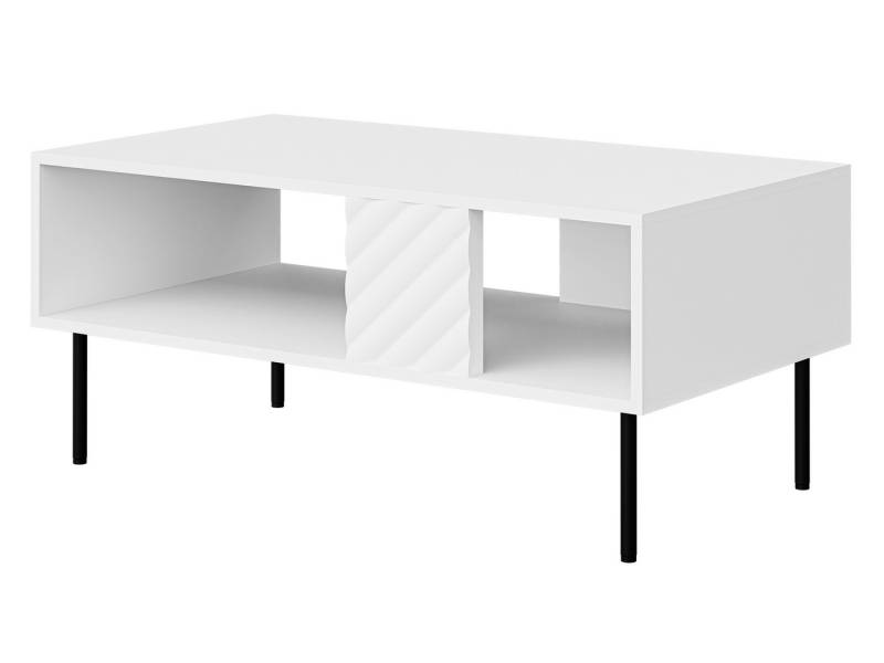 MIRJAN24 Couchtisch Lucca 100 (mit Regal), Füße aus Stahl von MIRJAN24