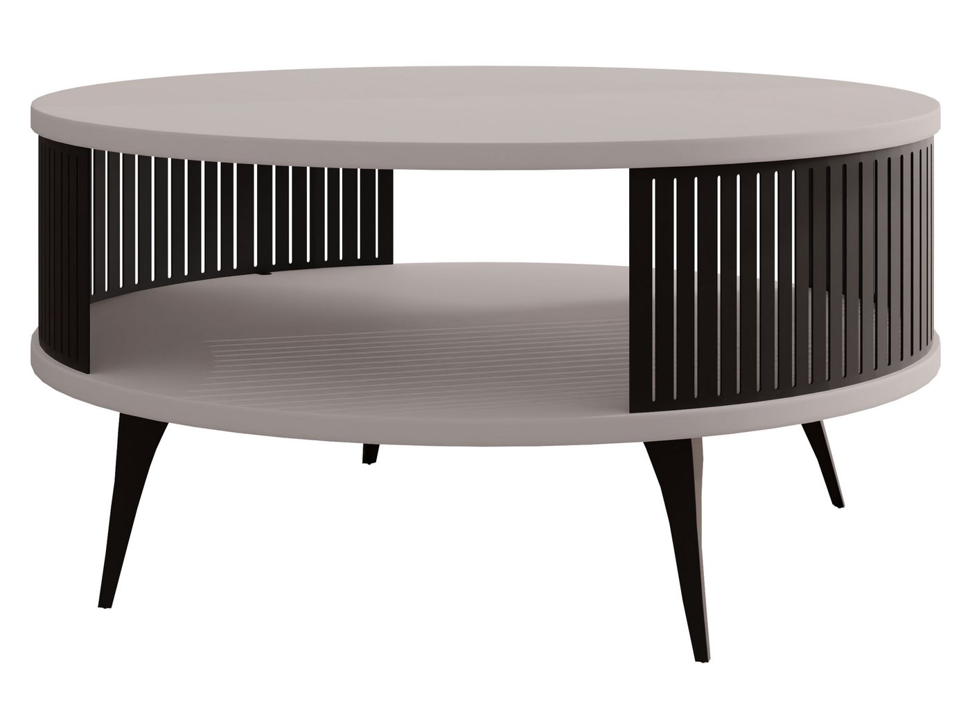 MIRJAN24 Couchtisch Roenni, Beine und Seiten aus Stahl, schwarz pulverbeschichtet von MIRJAN24