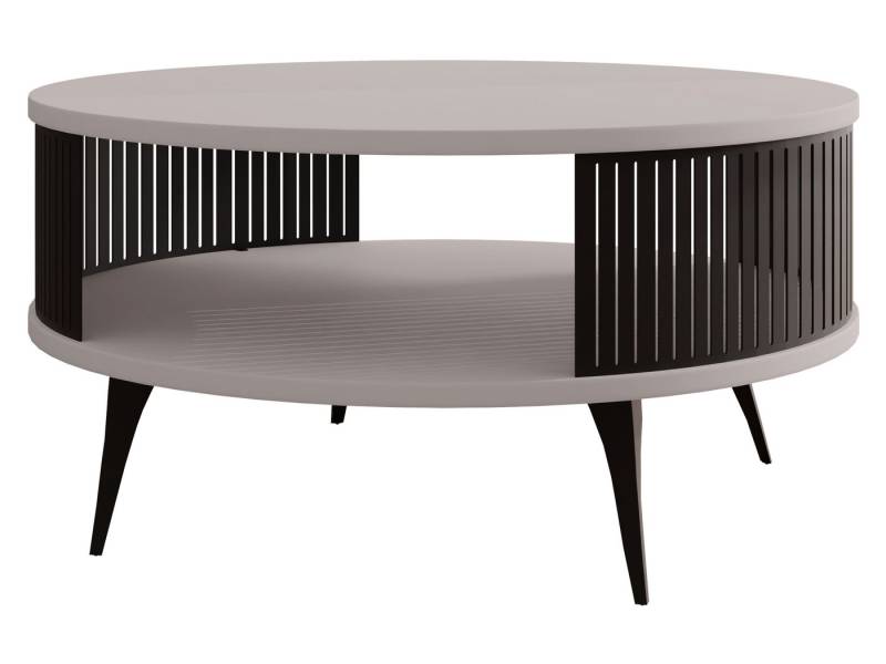 MIRJAN24 Couchtisch Roenni, Beine und Seiten aus Stahl, schwarz pulverbeschichtet von MIRJAN24