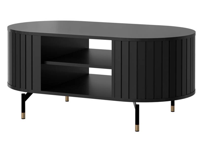 MIRJAN24 Couchtisch Zante 06 (mit Regal), 105x56x47 cm, Füße aus Stahl von MIRJAN24