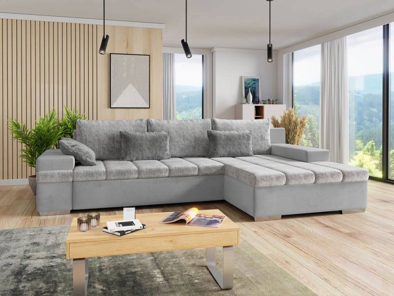 MIRJAN24 Ecksofa Bangkok Premium, mit Bettkasten und Schlaffunktion, Moderne L-Form, Kissen-Set von MIRJAN24