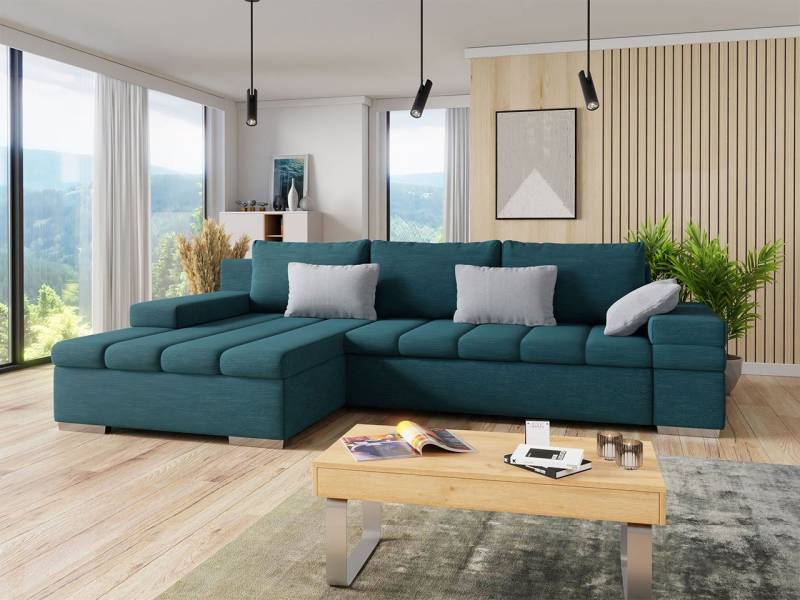 MIRJAN24 Ecksofa Bangkok Premium, mit Bettkasten und Schlaffunktion, Moderne L-Form, Kissen-Set von MIRJAN24
