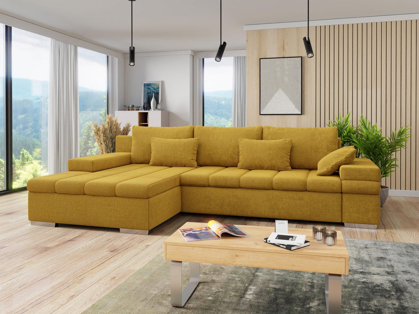 MIRJAN24 Ecksofa Bangkok Premium, mit Bettkasten und Schlaffunktion, Moderne L-Form, Kissen-Set MIRJAN24 Ecksofa Bangkok Premium, mit Bettkasten und Schlaffunktion, Moderne L-Form, Kissen-Set von MIRJAN24