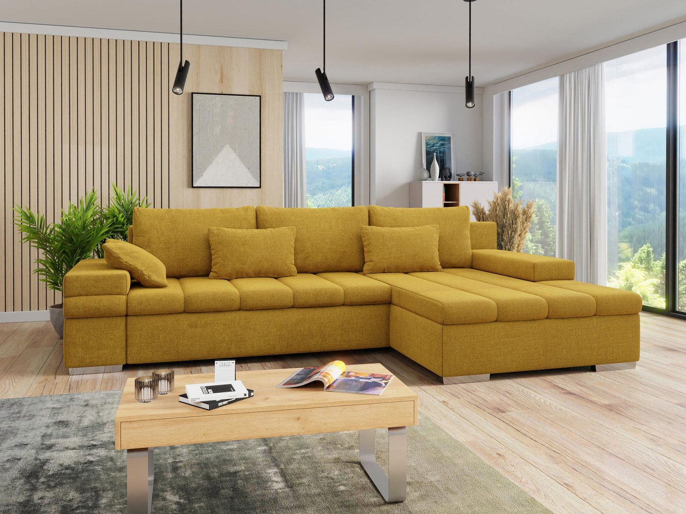 MIRJAN24 Ecksofa Bangkok Premium, mit Bettkasten und Schlaffunktion, Moderne L-Form, Kissen-Set MIRJAN24 Ecksofa Bangkok Premium, mit Bettkasten und Schlaffunktion, Moderne L-Form, Kissen-Set von MIRJAN24