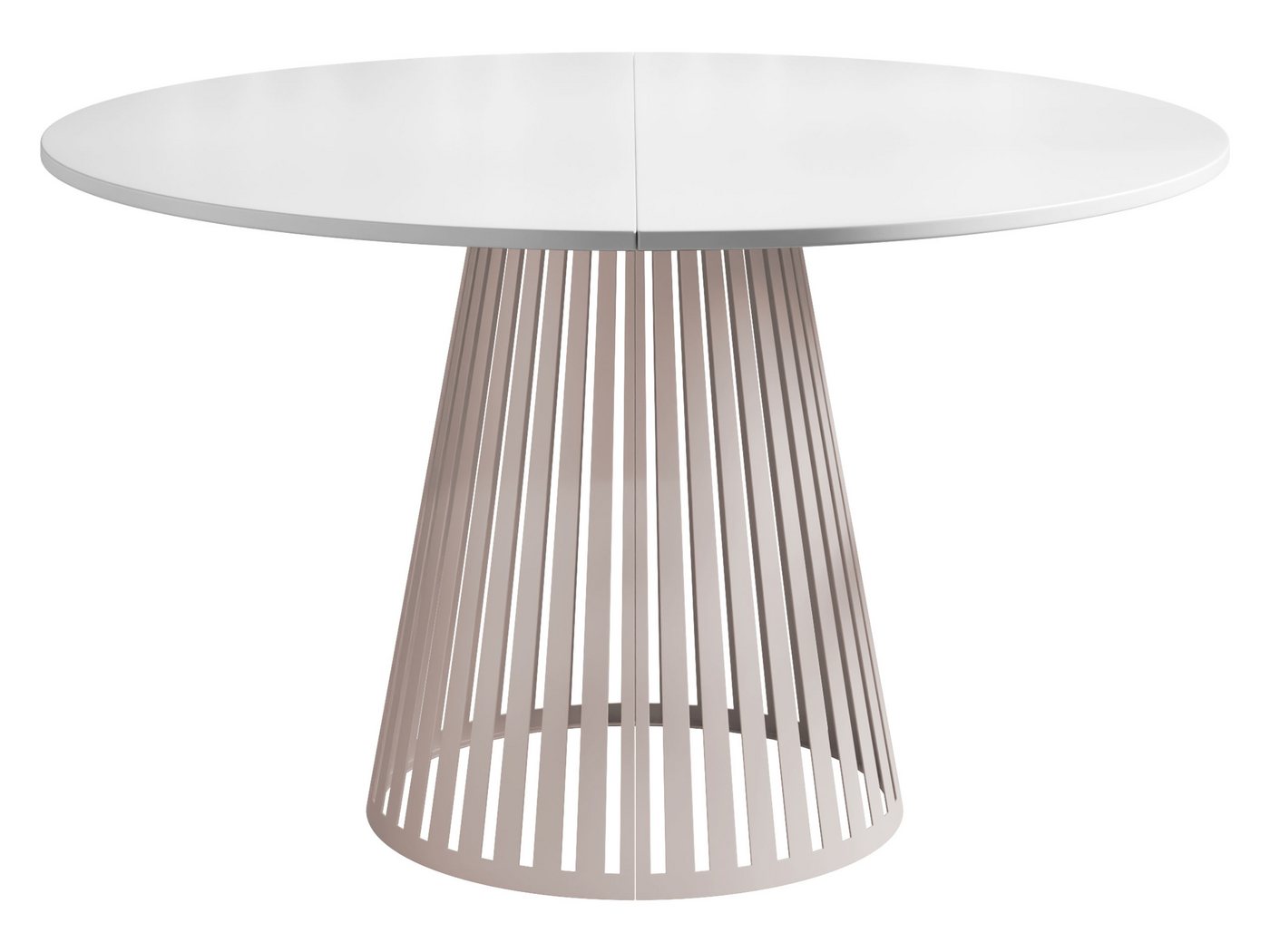 MIRJAN24 Esstisch Cone Cashmere 100 (Ausziehbarer), Beine aus Stahl, 100-176x100x76 cm von MIRJAN24