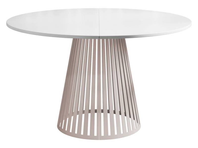 MIRJAN24 Esstisch Cone Cashmere 100 (Ausziehbarer), Beine aus Stahl, 100-176x100x76 cm von MIRJAN24