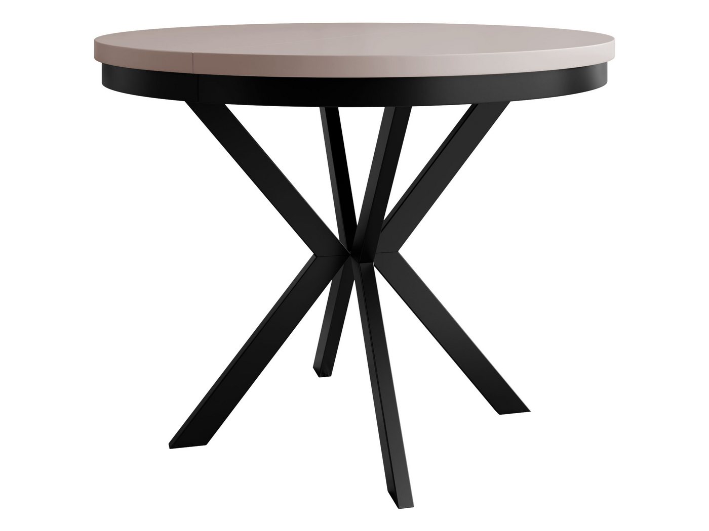 MIRJAN24 Esstisch Edder 100 (Ausziehbarer), Beine aus Stahl - Schwarz pulverbeschichtet von MIRJAN24