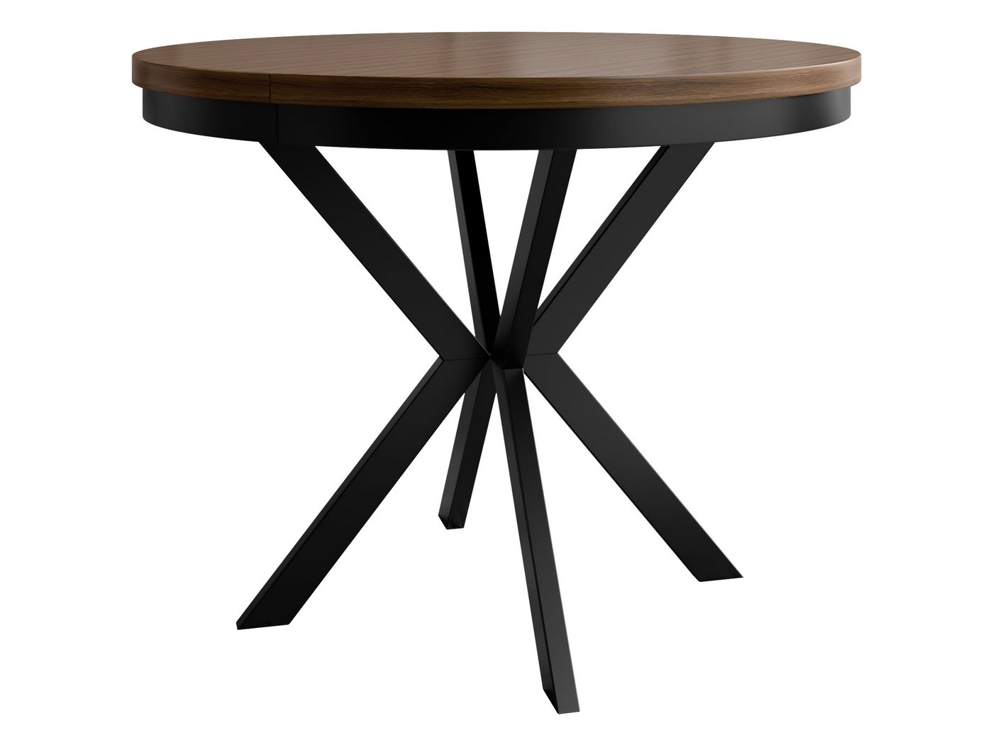 MIRJAN24 Esstisch Edder 100 (Ausziehbarer), Beine aus Stahl - Schwarz pulverbeschichtet von MIRJAN24