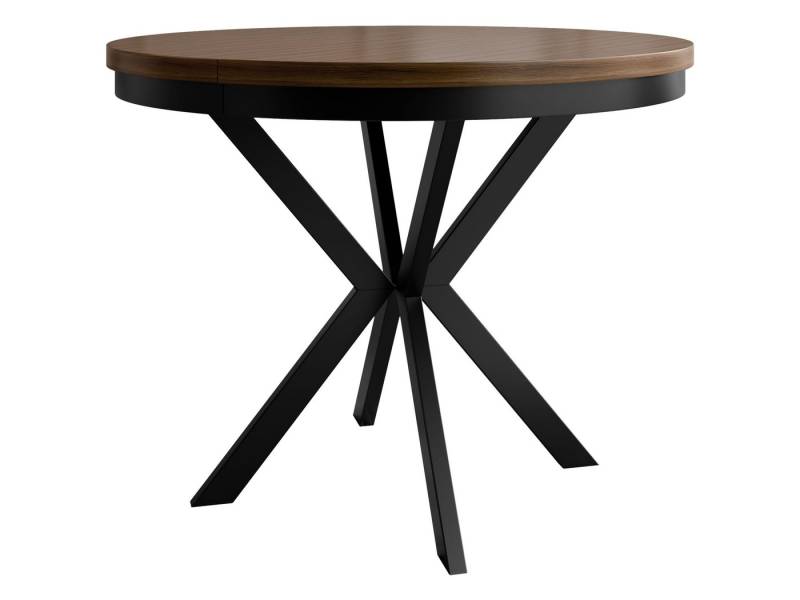 MIRJAN24 Esstisch Edder 100 (Ausziehbarer), Beine aus Stahl - Schwarz pulverbeschichtet von MIRJAN24