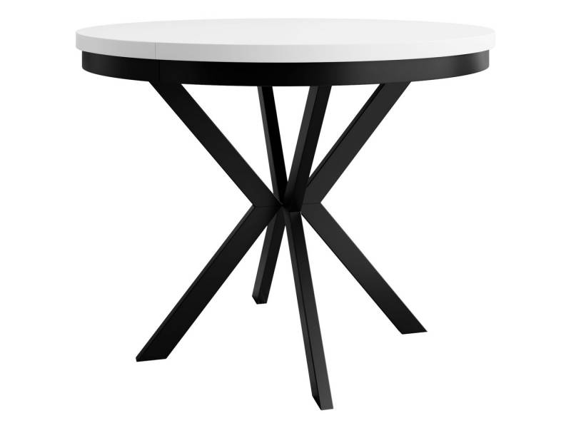 MIRJAN24 Esstisch Edder 90 (Ausziehbarer), 90-165x90x76 cm, Rund von MIRJAN24