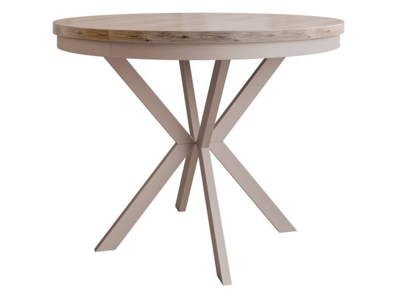 MIRJAN24 Esstisch Edder Cashmere 90 (Ausziehbarer), Beine aus Stahl - Cashmere pulverbeschichtet von MIRJAN24