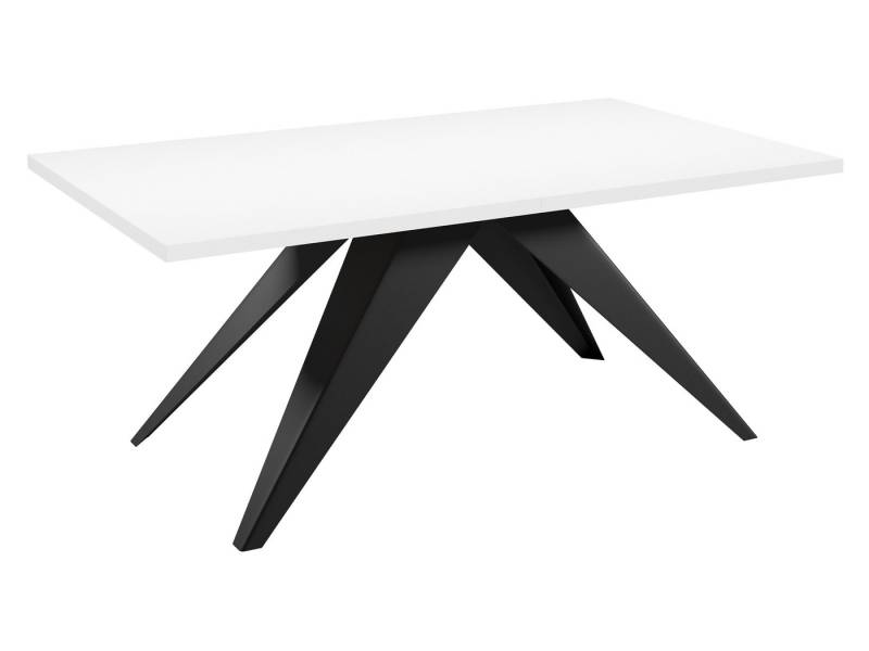 MIRJAN24 Esstisch Vento 140 (mi zwei Einlegeplatten), Beine aus Stahl, 140-240x80x76 cm von MIRJAN24